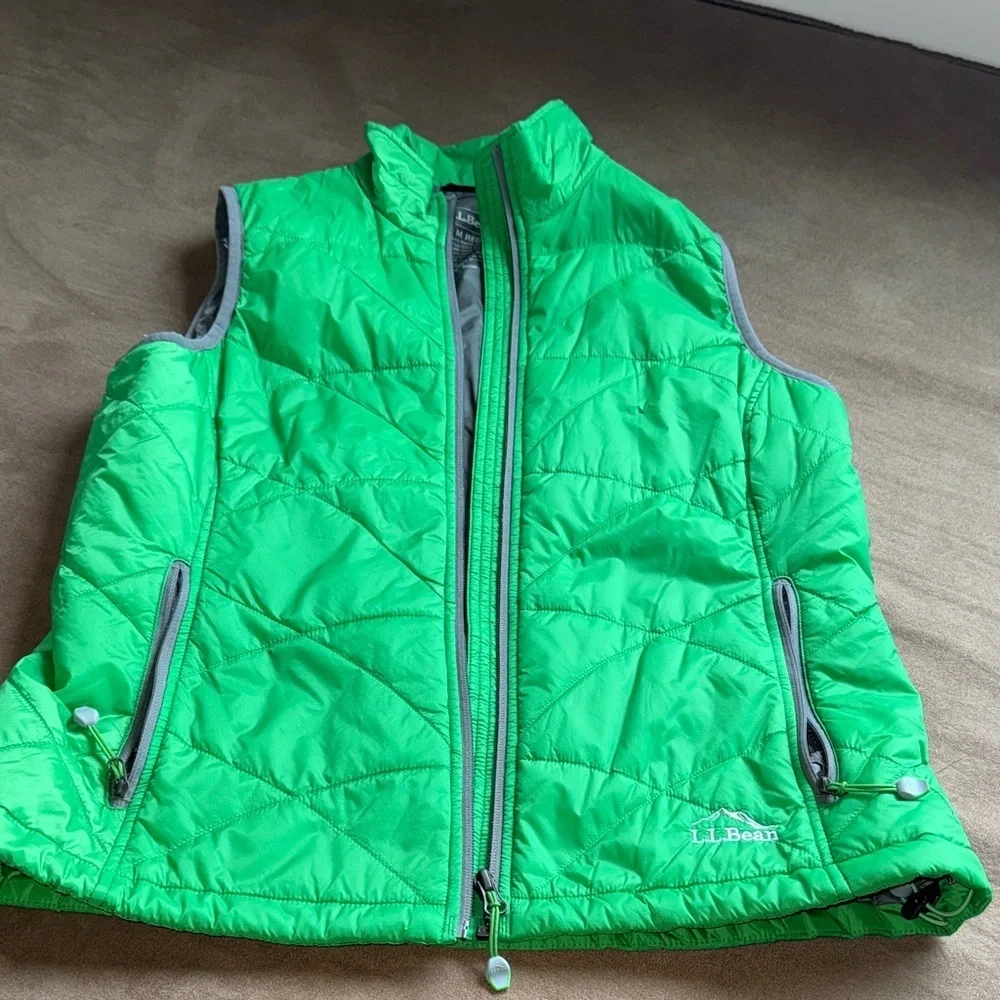 L.L. Bean Vibrant Green Quilted Vest
